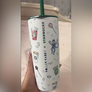 Starbucks x Roller Rabbit Colorful Graphic Tumbler